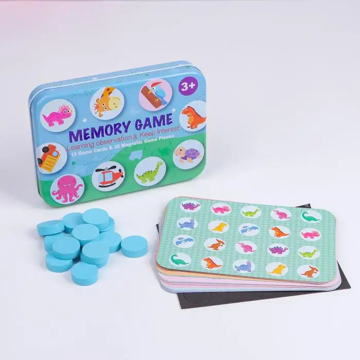 Magnetic Memory Game in a Tin Box