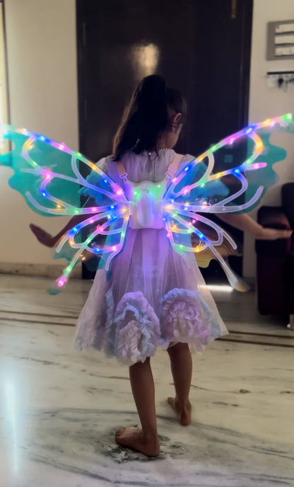 Electric Butterfly Fairy Wings-Musical with Glowing LED Lights
