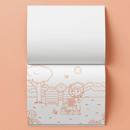 🖍️ Colouring Set with Lap Desk –  100+ Stickers, Markers & Activity Pages