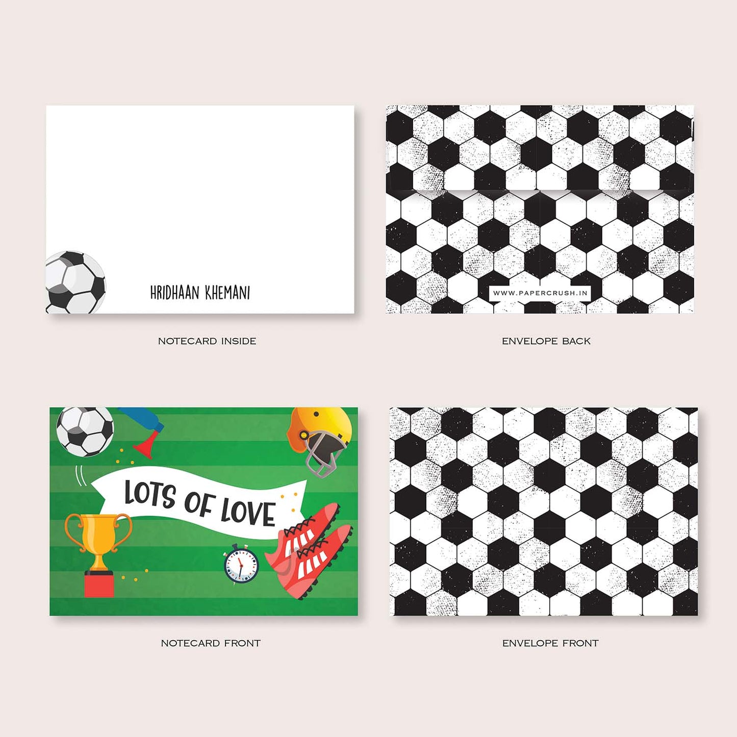 Folded-Notecards + Envelopes - Set of 25