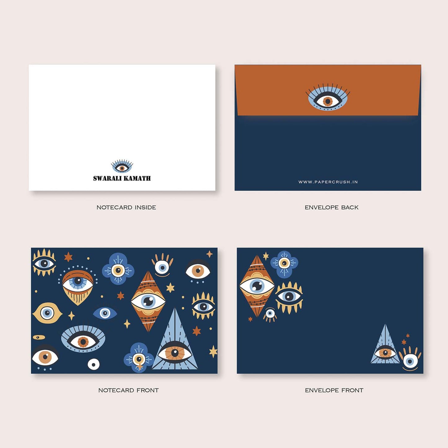 Folded-Notecards + Envelopes - Set of 25