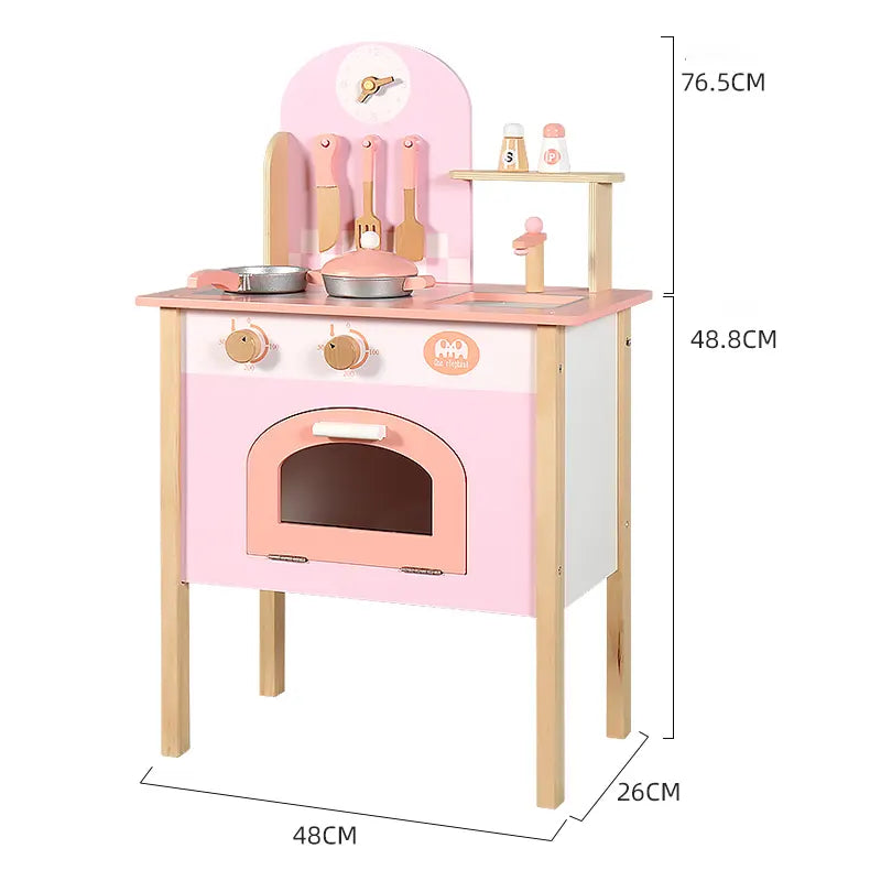 Wooden Colorful Kitchen Play-Set Toys for Kids