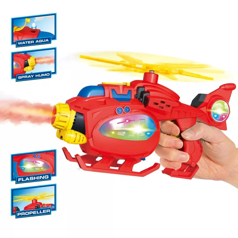 Spray Helicopter Gun with Lights and Sound for Kids