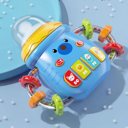 New Early Education Sensory Feeding Bottle Pacifier Rattle Toy