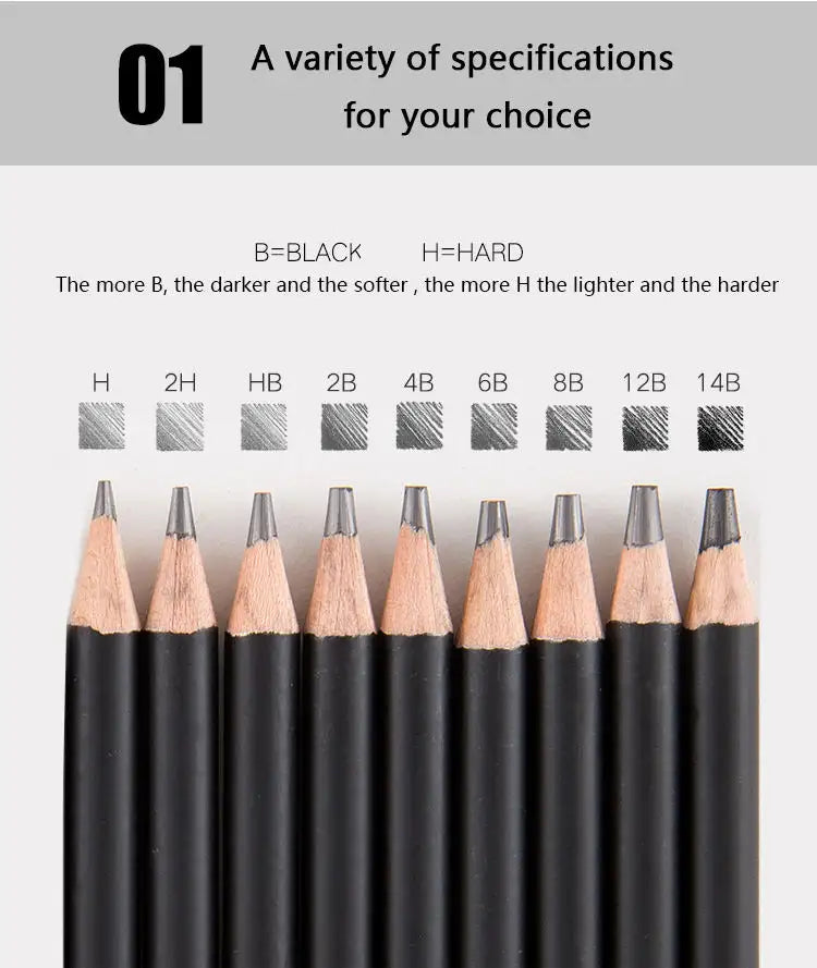 Drawing Sketch Pencil Charcoal Pencil Art Set