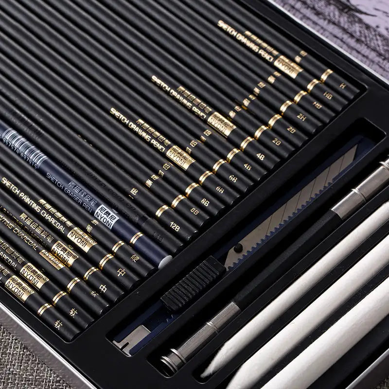 Drawing Sketch Pencil Charcoal Pencil Art Set