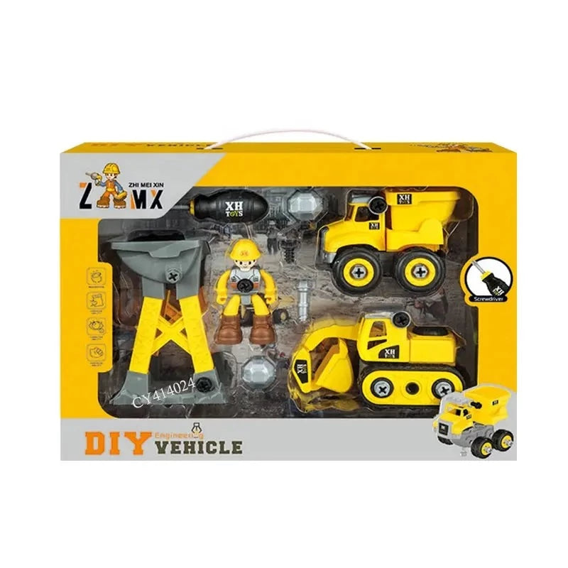 DIY Engineering Vehicle Assembly Toys