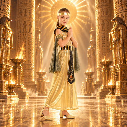 Halloween costume - Egyptian Sun Princess