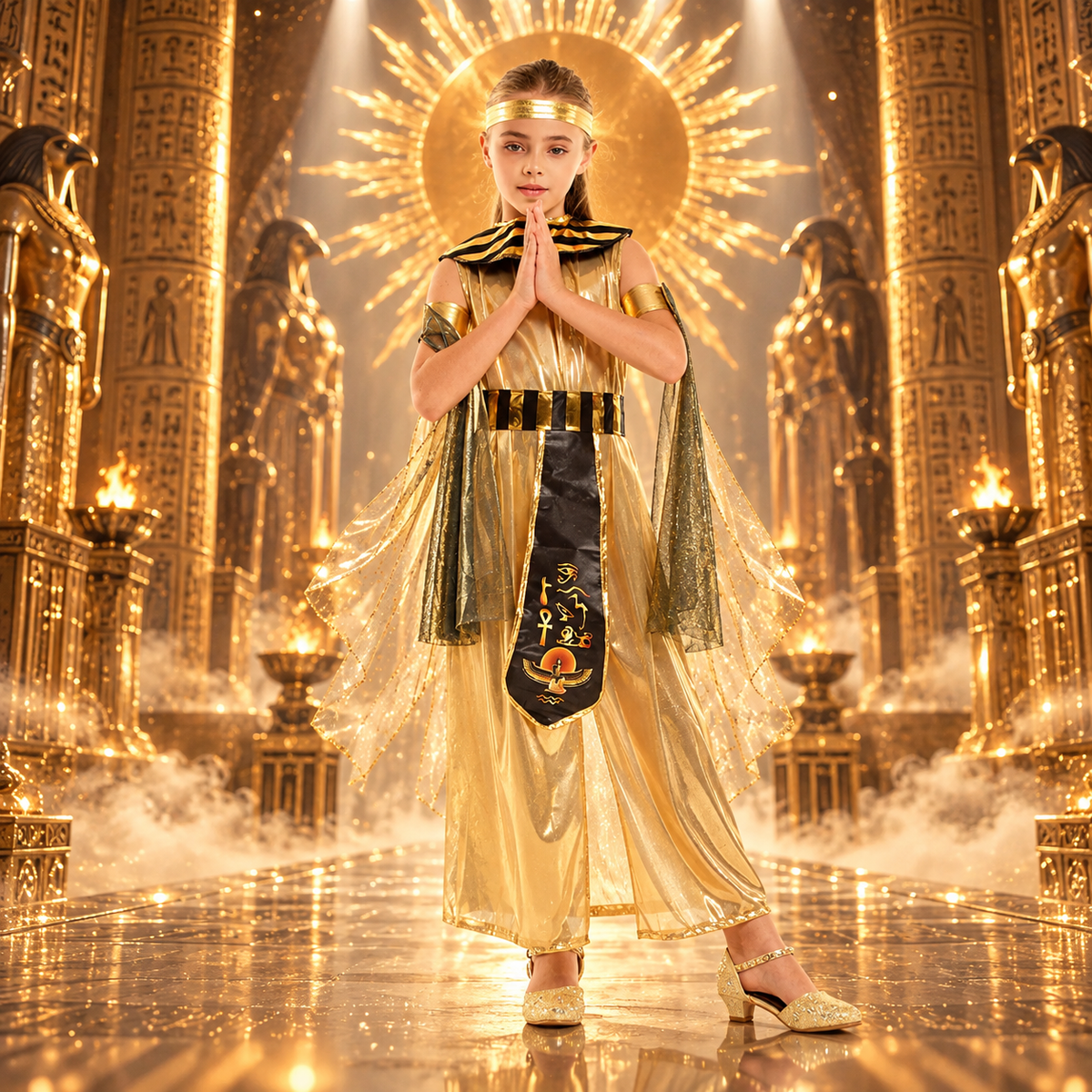 Halloween costume - Egyptian Sun Princess