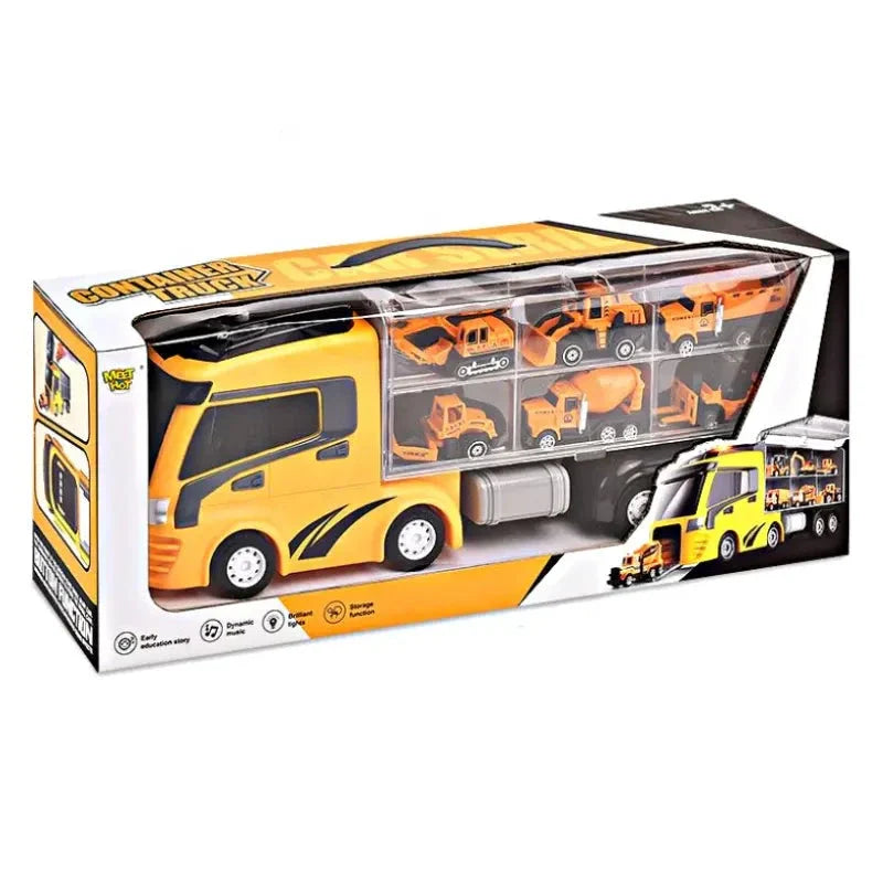 7 in 1 Container Truck with Alloy Car Series