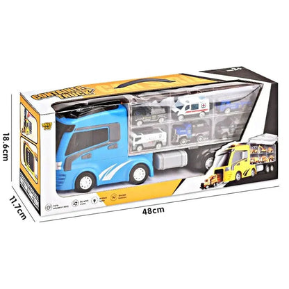 7 in 1 Container Truck with Alloy Car Series