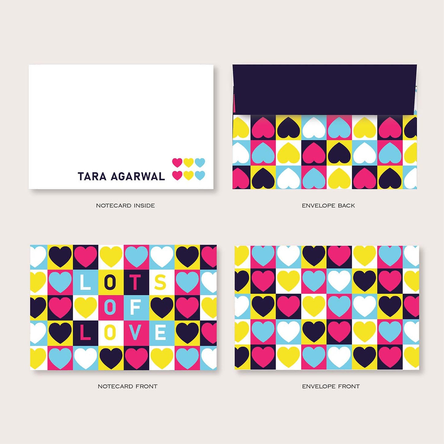 Folded-Notecards + Envelopes - Set of 25