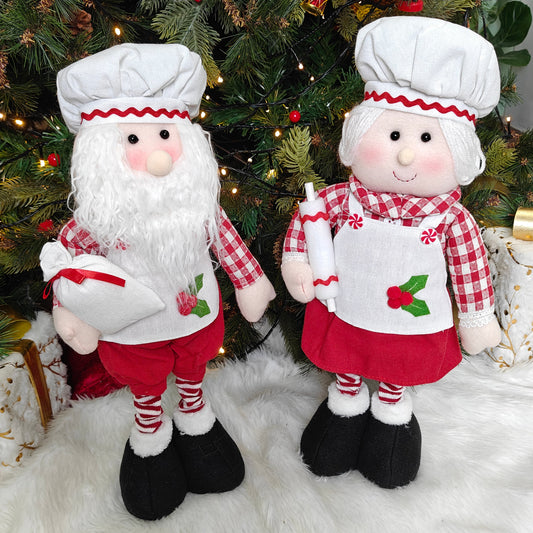 Santa & Mrs Claus The Baker Duo – Extendable Legs
