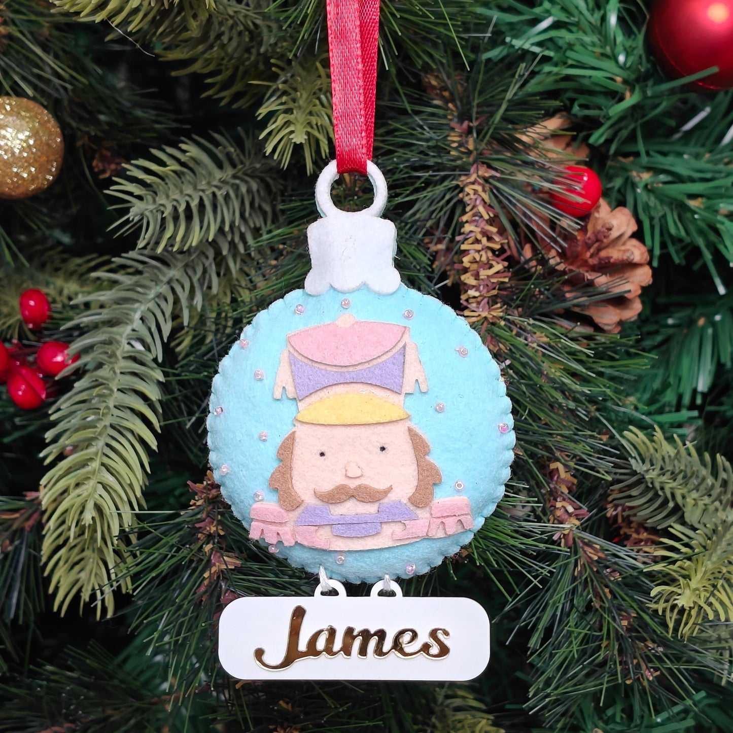 Pastel Nutcracker Ornament
