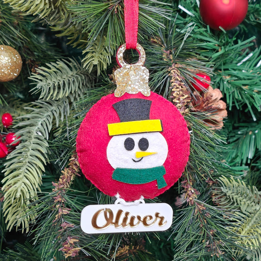 Cheerful Snowman Ornament