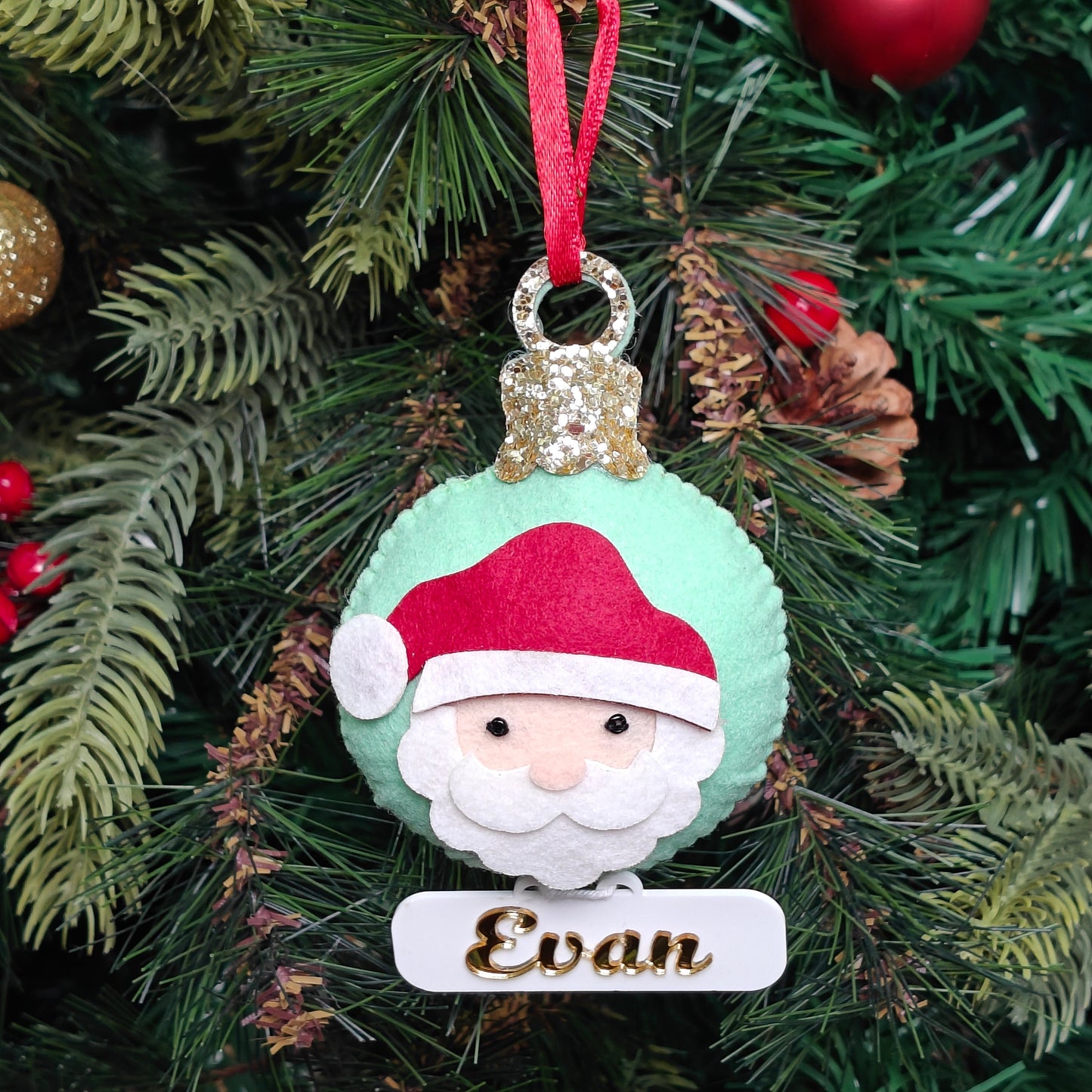 Festive Santa Ornament