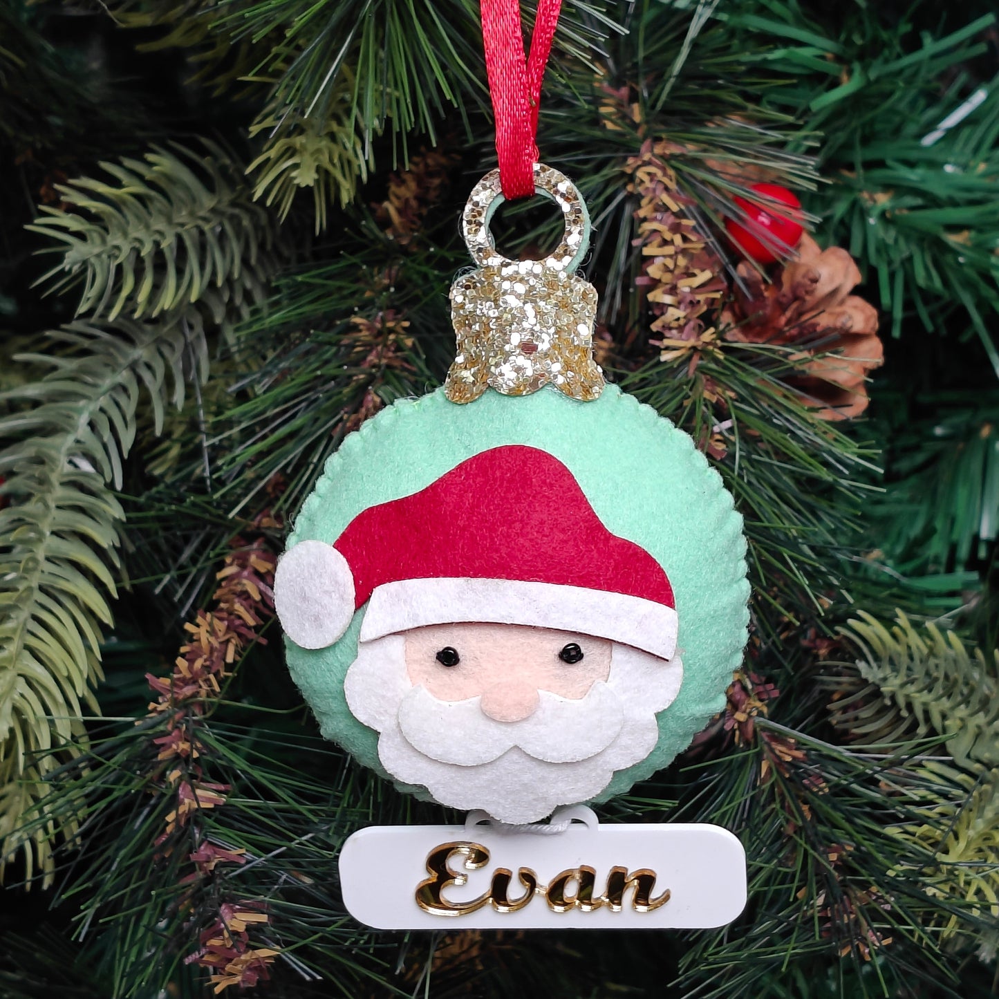 Festive Santa Ornament