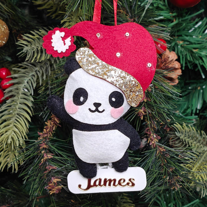 Frosty Panda Delight Ornament