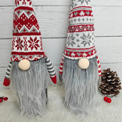 Nordic Knit Gnome Wine Bottle Covers - Set of 2