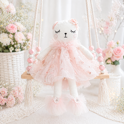 Kitty Cat Doll - Peachy Pink Ballerina