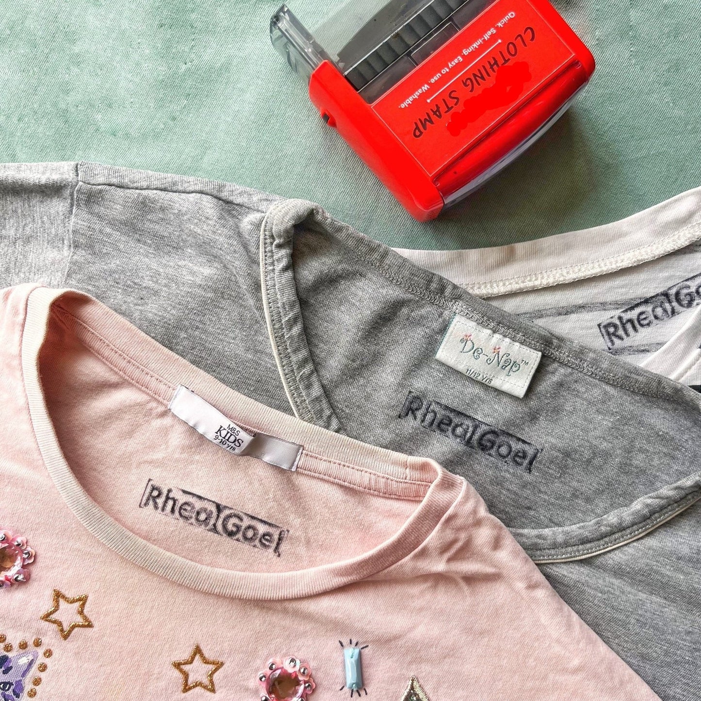 Customized Clothing Name Stamps for Kids