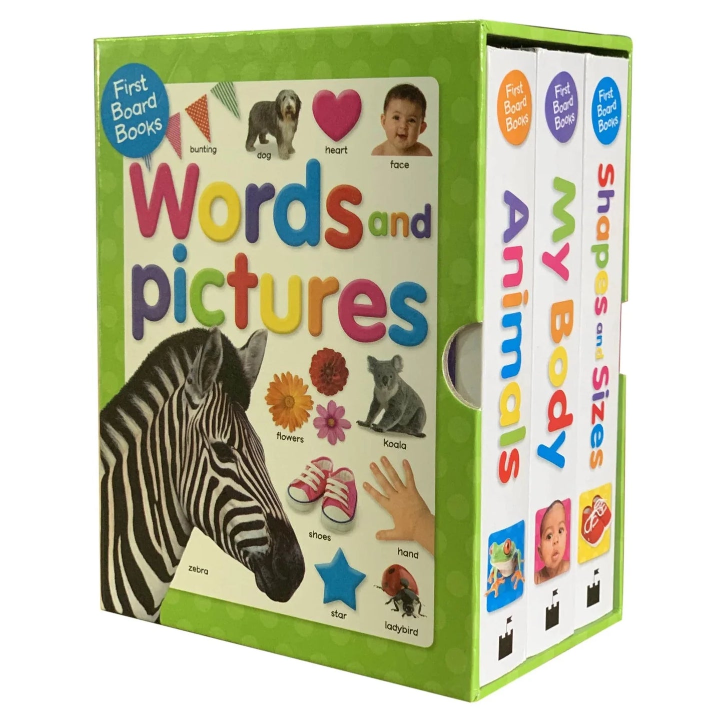 First Board Books Words and Pictures Slipcase
