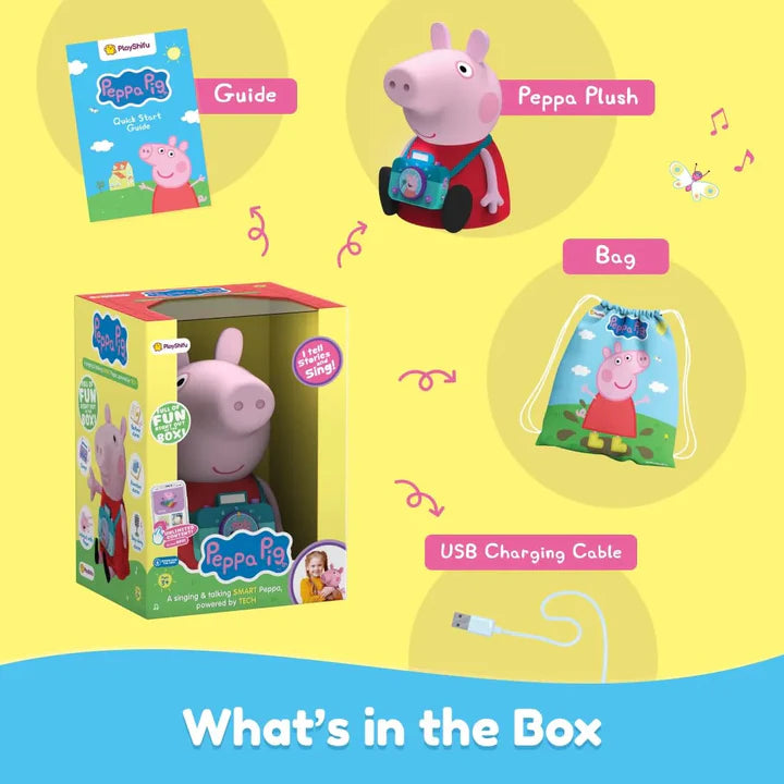 Interactive Peppa Pig Plush Toy | Singing, Talking & Educational Fun for Kids
