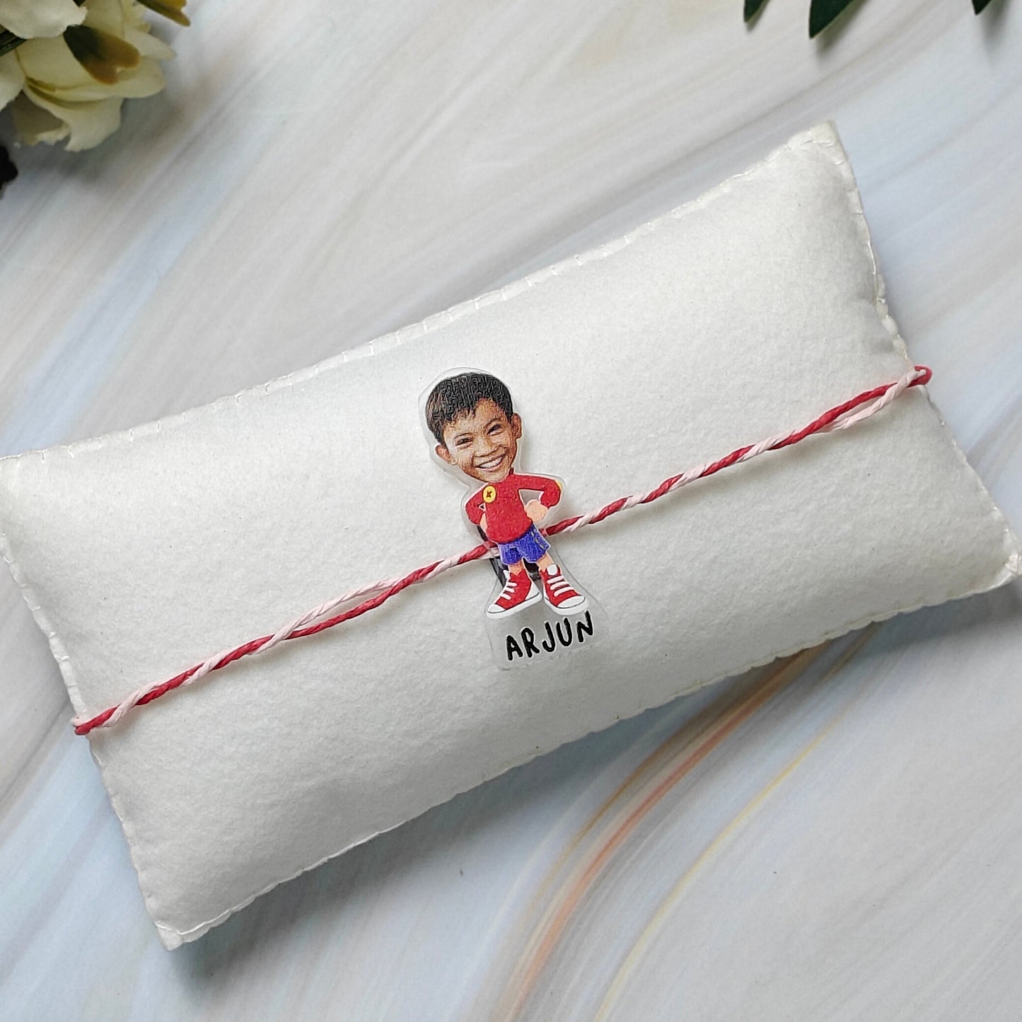 Babble Wrap Personalised Caricature Rakhi - Noddy