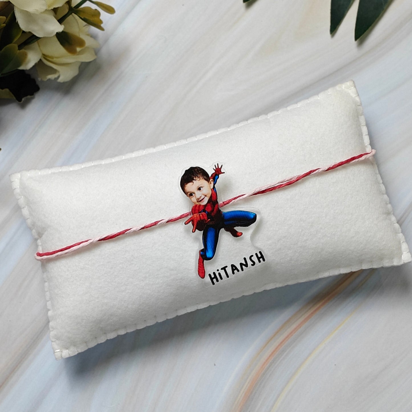 Babble Wrap Personalised Caricature Rakhi - Spider Man