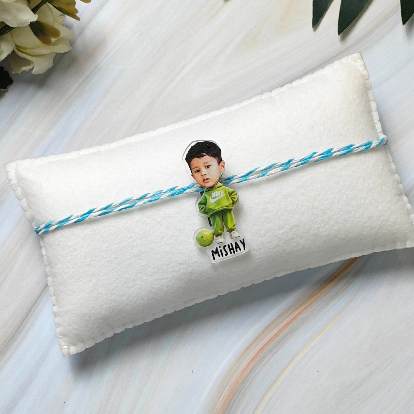 Babble Wrap Personalised Caricature Rakhi - Swag Master