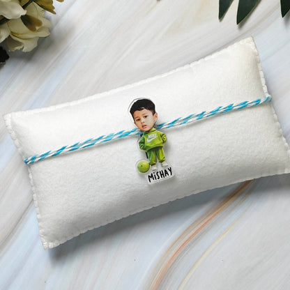 Babble Wrap Personalised Caricature Rakhi - Swag Master