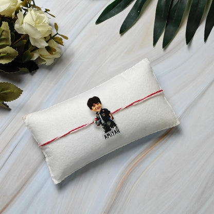 Babble Wrap Personalised Caricature Rakhi - Pokemon