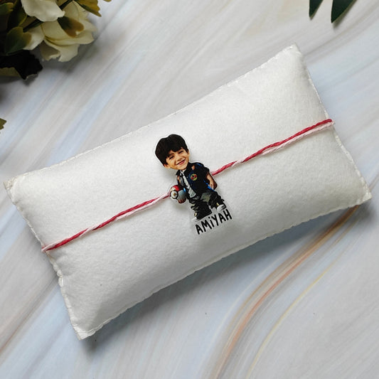 Babble Wrap Personalised Caricature Rakhi - Pokemon