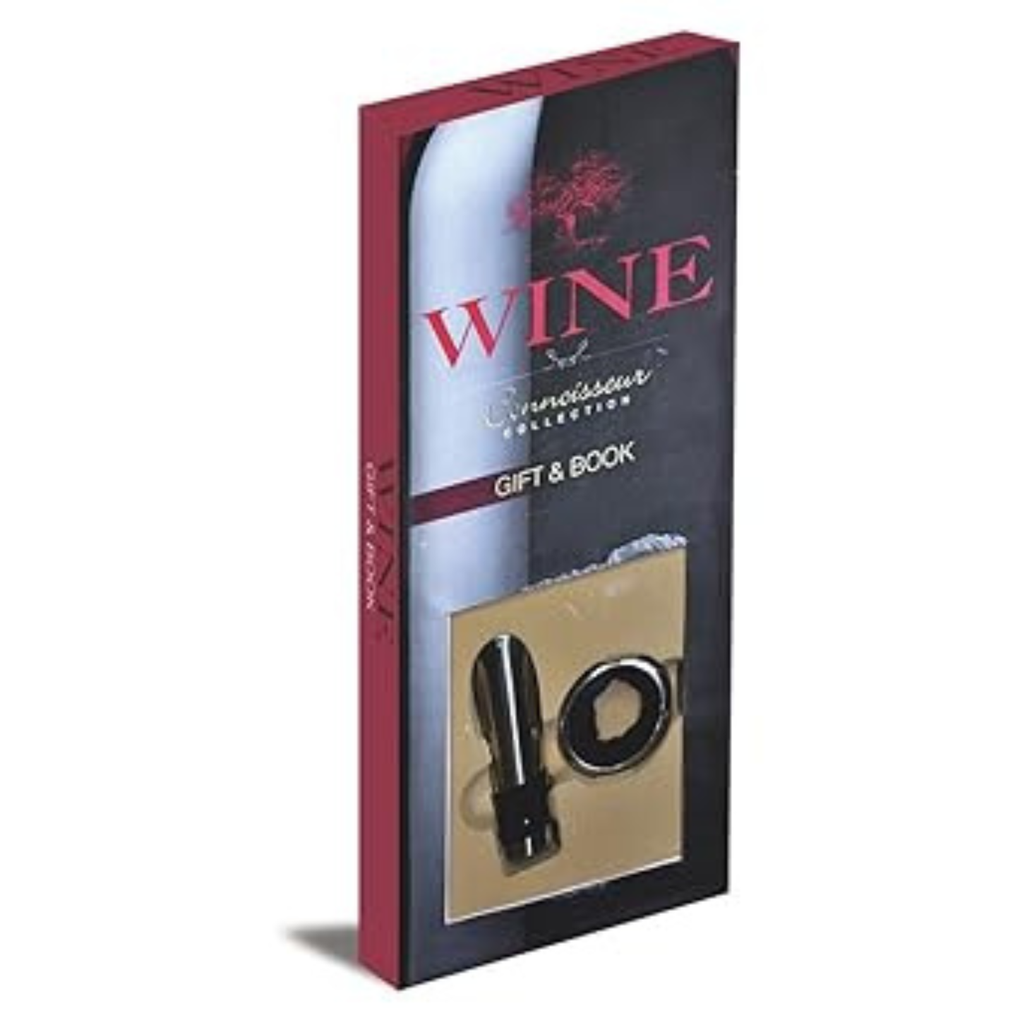 Wine Connoisseur Collection Gift & Book: Book and Bottle Stopper