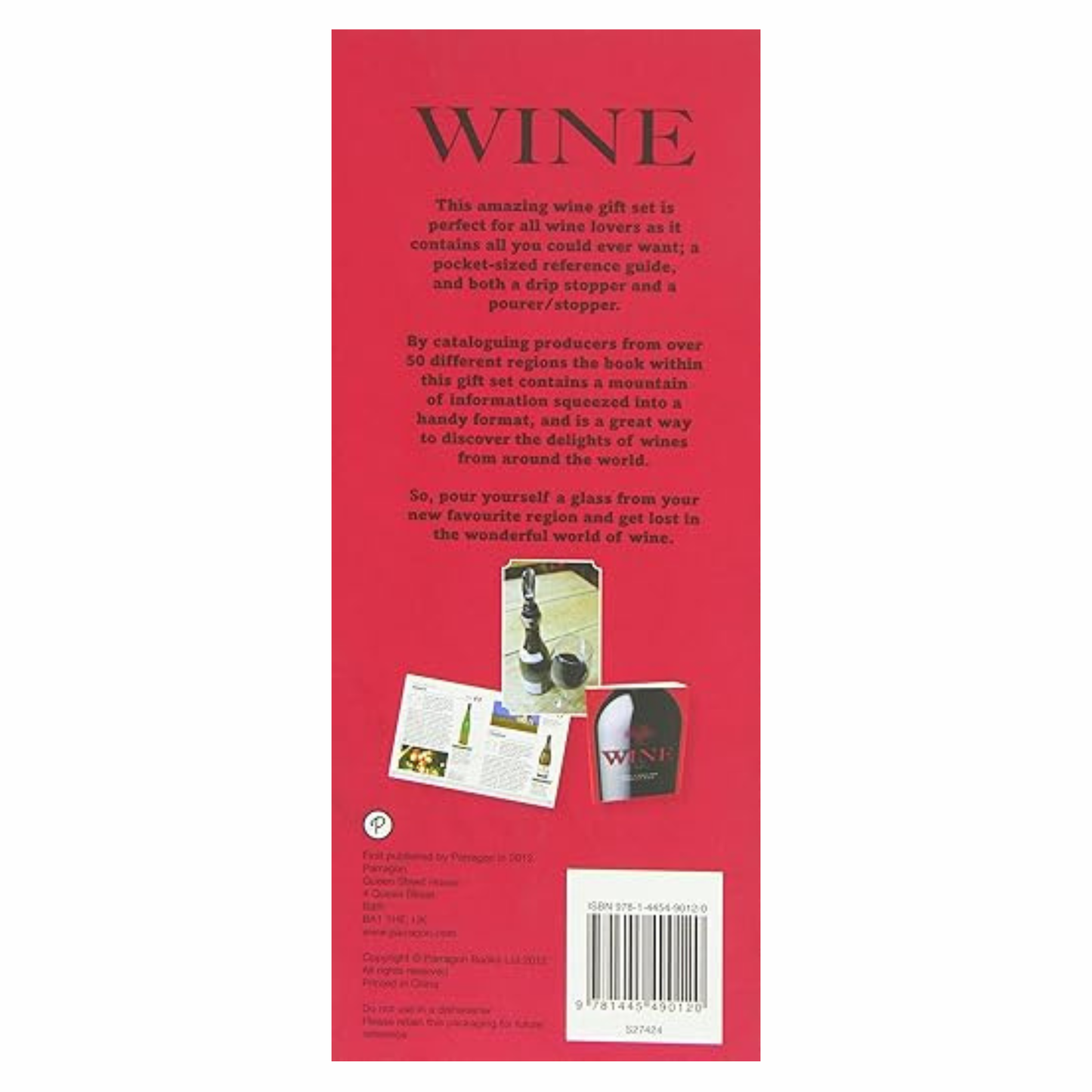 Wine Connoisseur Collection Gift & Book: Book and Bottle Stopper