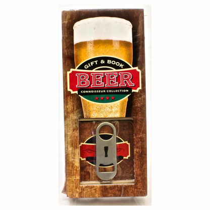 Beer Connoisseur Collection with Coaster Opener & Book Beer Lovers Gift Set