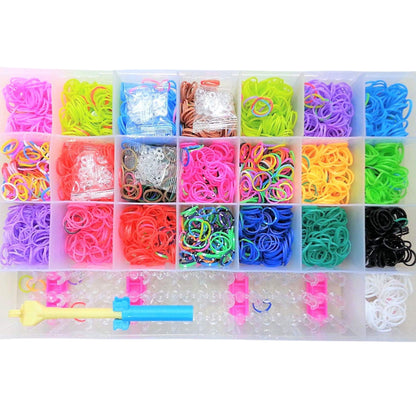 DIY Loom Band Kit -  Colorful Rubber Bands with Accessories