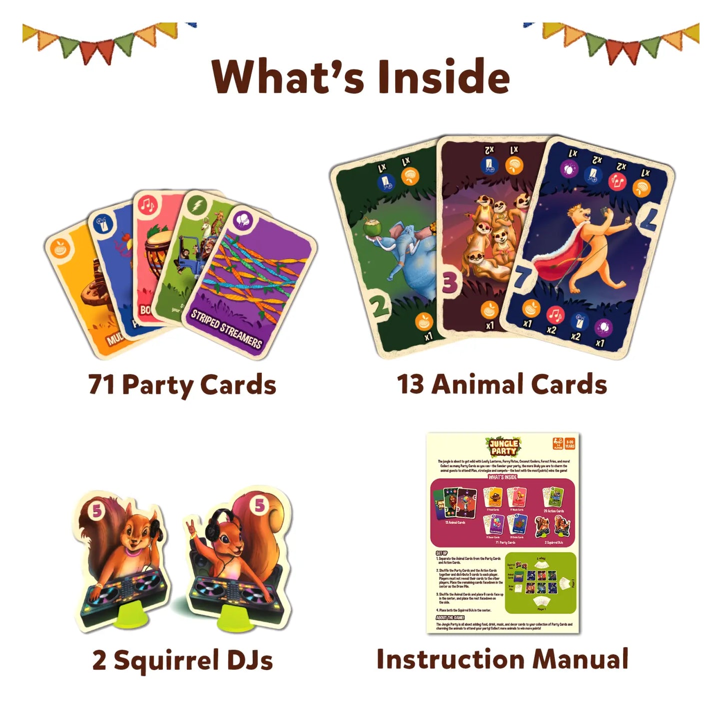 Jungle Party Card Game for 7-99 Years