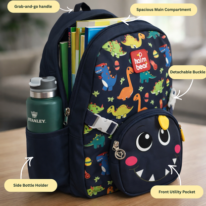 Jurassic Joy For Todlers & Kids -Midnight Roar Dino Backpack