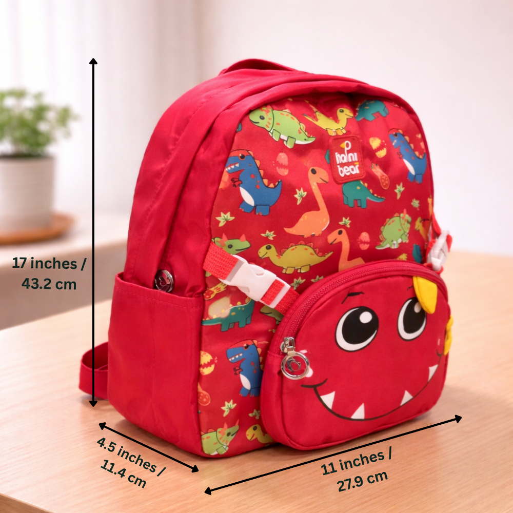 Jurassic Joy For Todlers & Kids - Roary Red Dino Backpack
