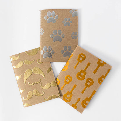 Kraft Pocket Notebooks - Set of 3