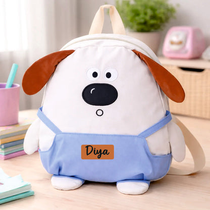 Little Paws Preschool  Adventure Collection - Milo Blue Overalls Backpack