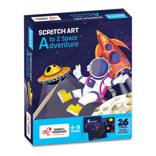 Scratch Art  A-Z Space Adventure