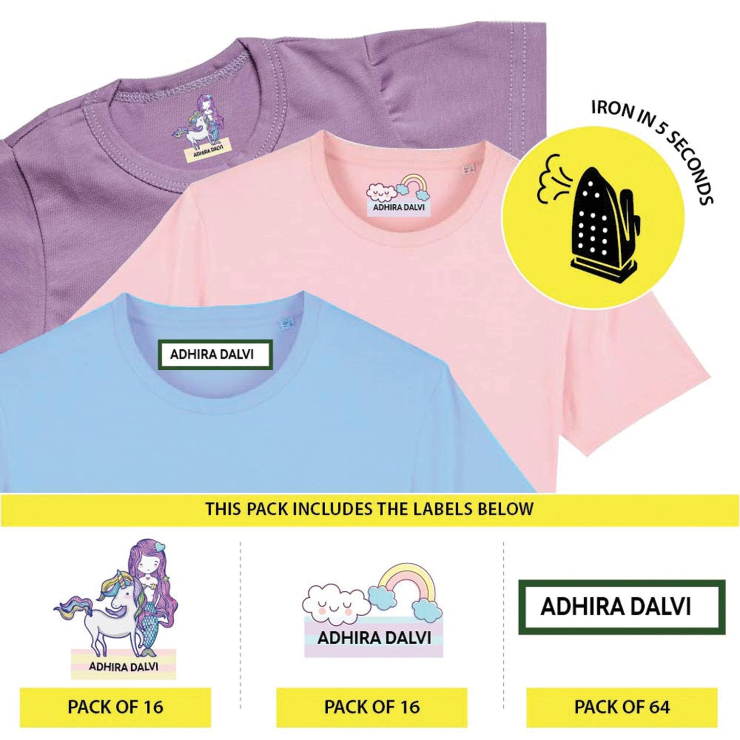 Custom Iron On Labels for Clothes