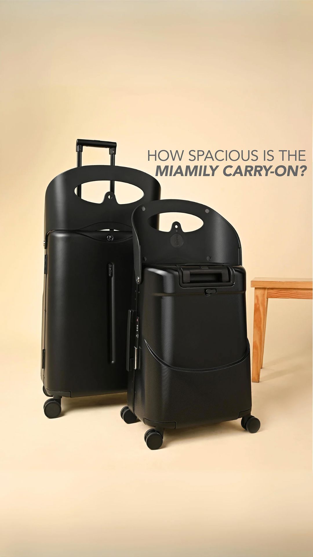 Miamily Forest Green Ride-On Trolley Carry-On Luggage 18 inch