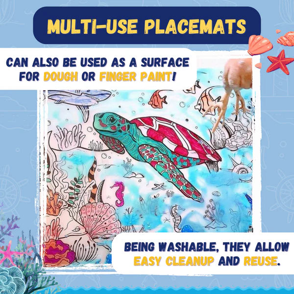 PepPlay Doodle Placemats Set