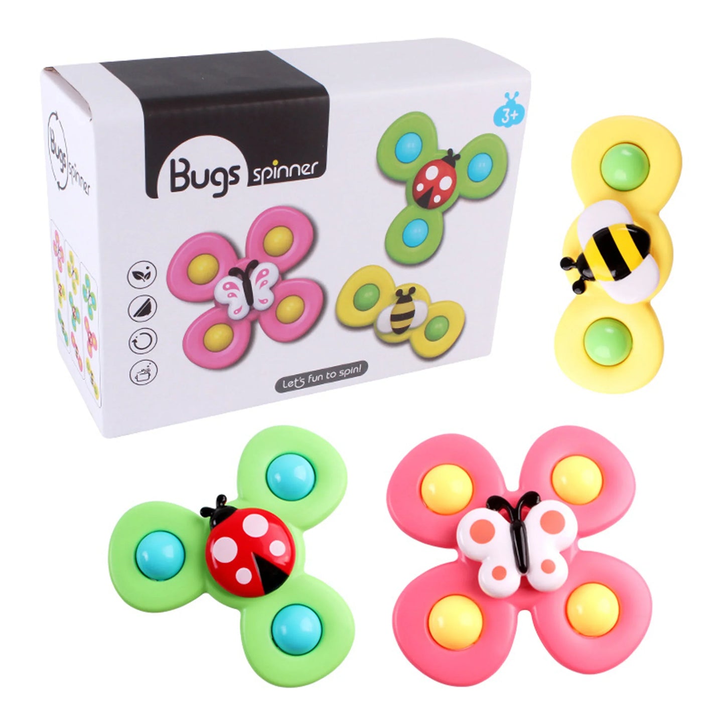 Bugs Fidget Spinner Educational Toys For Kids For Toddler Baby Bath
