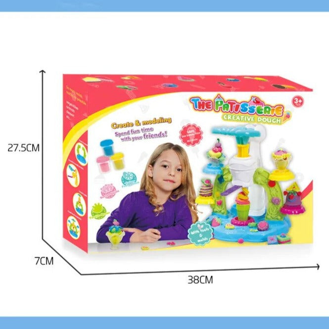Colorful Plastic 3D Dough Clay Ice Cream