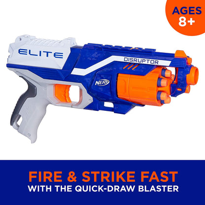 Nerf N-Strike Elite Disruptor | 6-Dart Rotating Drum, Slam Fire