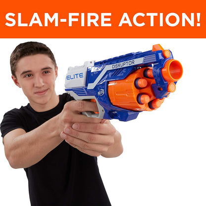 Nerf N-Strike Elite Disruptor | 6-Dart Rotating Drum, Slam Fire